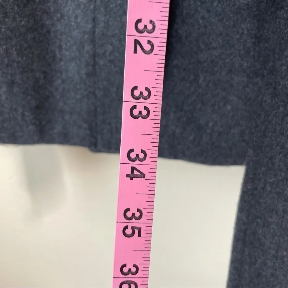Dark Gray Wool Jacket with waist tie and pockets - Picture 8 of 8
